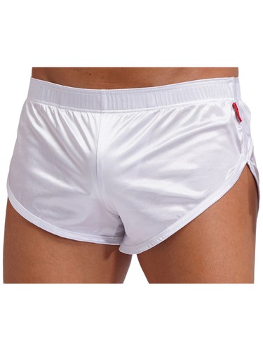 AU Mens Shorts Loungewear Boxer Briefs Side Split Bottoms Satin Panties M-3XL - Picture 13 of 83