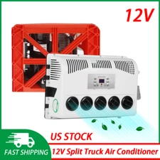 For Engineering Truck Bus RV Caravan Split AC 12V Car Air Conditioning