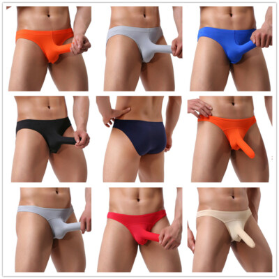 Mens Sexy Elephant Nose Pouch Bikini Briefs Underwear Breathable Panties HOT