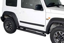 Schwellerrohre mit Tritt SCHWARZ für SUZUKI Jimny GJ HJ Bj.2018- V2A Ø76mm TÜV