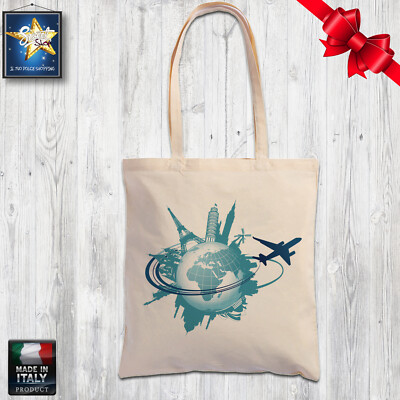 shopper cotton bag SUMMER COLLABORATOR GIFT SEA MOM TRAVEL gift idea 