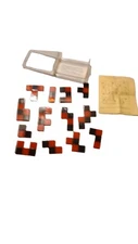 Vintage Checkerboard Challenge Brain Teaser Game Toy