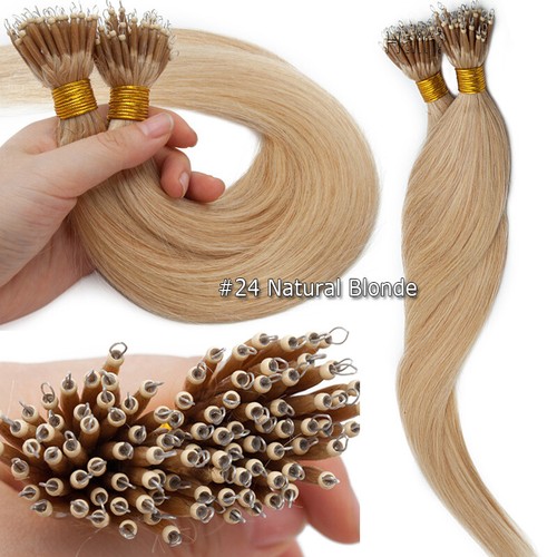 Russian 150g Nano Ring Tip Hair Extensions Real Remy Human Hair Micro Beads #2T6 - Picture 10 of 32