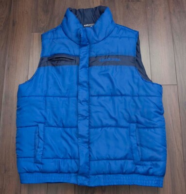 Ecko Unltd Puffer Vest Jacket Size XXL Blue  *kG0212p
