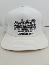 Vintage USA MADE Four Corners Bullet Co American Jobs Trucker Hat Snapback Cap