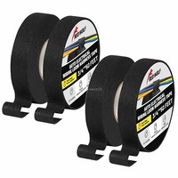 4X Generisch Kabelbaum Klebeband Kfz Textilband Autoisolierung Schwarz 19Mm 15M