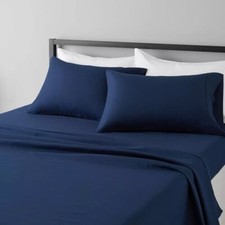 Amazon Basics Lightweight Super Soft Easy Care Microfiber 4-Piece Bed Sheet Set