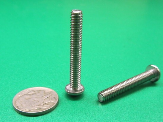 Viti Testa Tonda Intaglio Dritto #12-24 X 1 Pollice - Acciaio Inox 18-8 - Confezione Da 50 - Foto 2