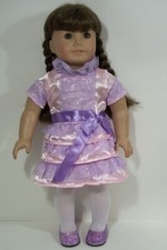 Pink Lav Frilly Frock Dress Doll Clothes For American Girl Samantha 18" Debs