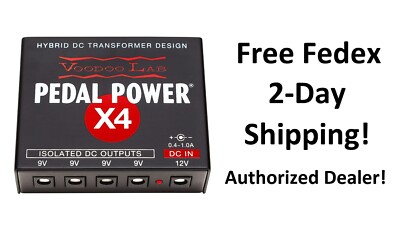 New Voodoo Lab Pedal Power X4 Expander Kit Guitar Pedal Power Supply
