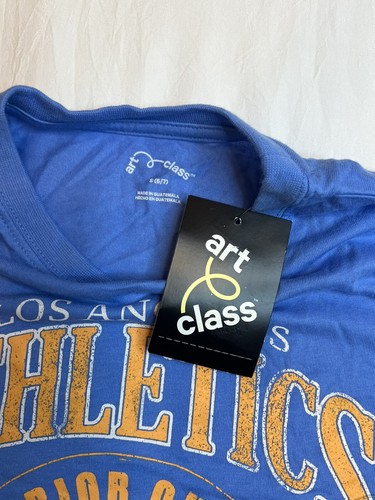 2X Art Class Boys LA Athletics Graphic Short Sleeve T Shirt Blue / Yellow S 6/7 - Picture 5 of 5