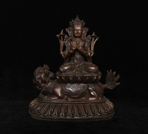23CM Antique Chinese Bronze or Copper Statue Buddha