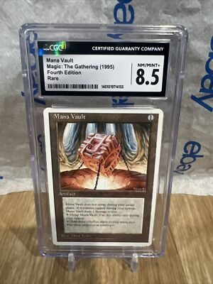 MTG 4th Edition Cgc 8.5 NM-MT Mana Vault CLEAN Magic The Gathering