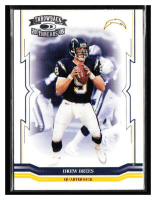 2005 Donruss Throwback Threads #122 Drew Brees
