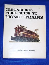 Greenbergs Guide LIONEL TRAINS 1945-1977 Much Info Engines Cars Accessories Book