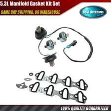 For Chevrolet GM 5.3L Knock Sensor With Harness Intake Manifold Gasket Kit Set