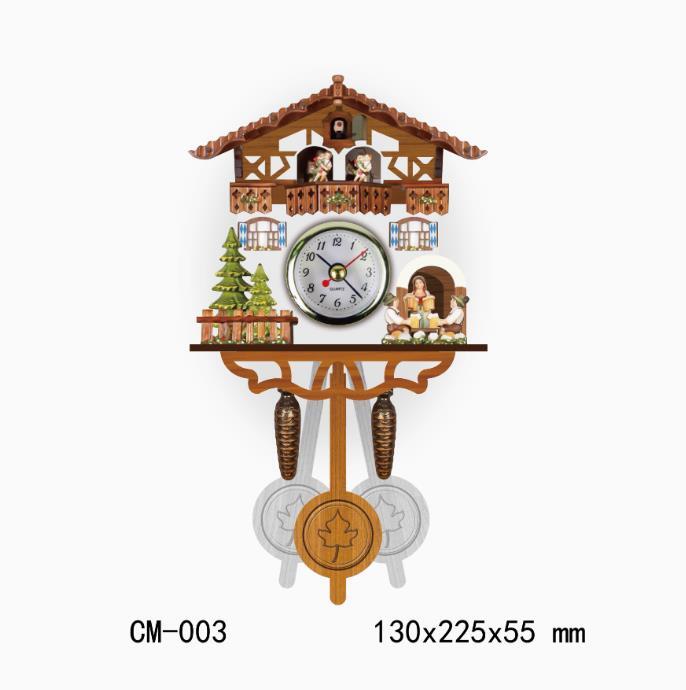 Cuckoo Wall Clock Vintage Antique Wooden Hanging Clock Home Living Room