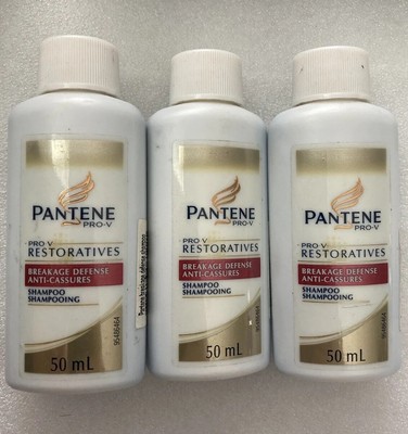 3 Pantene Pro-V Restoratives Breakage Defense Shampoo 50ml/ 2OzTravel Size