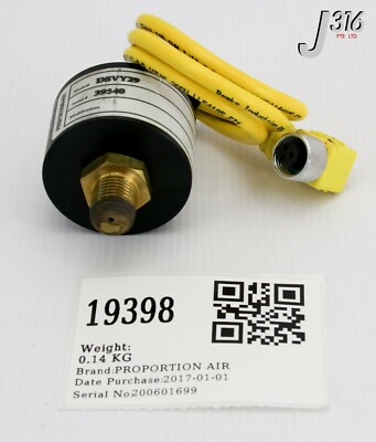 19398 PROPORTION AIR DS SERIES, PRESSURE TRANSDUCER, 29HG (NEW