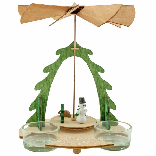 Bastelset Kuhnert Pyramide Mit Schneemann Aus Holz Zum Zusammenbauen Weihnachten-image