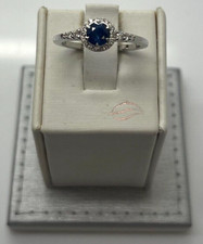 Parade 18K White Gold Sapphire & Diamond Ring...