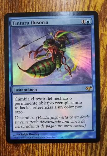 MTG FOIL Spanish Language Glamerdye - Eventide - Magic the Gathering Card #21 LP - Picture 1 of 2