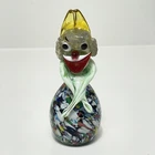 Vintage MURANO GLASS CLOWN Paperweight Figurine 7" Tall