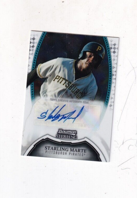 2011 STARLING MARTE TOPPS BOWMAN STERLING  AUTOGRAPH  NEW YORK METS / PIRATES