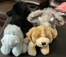 Webkinz/Lil Kinz Lot, Poodle, Elephant, Lil Cocker Spaniel, Lil Hippo-No Codes