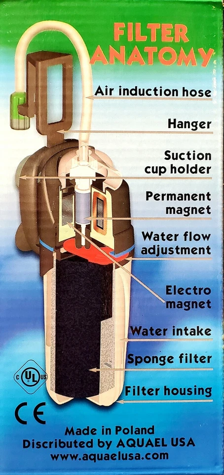 CIRCULADOR AQUAEL PLUS 10-25 VENTILADOR 1 BOMBA FILTRO AGUA ACUARIO INTERNO 85 GPH Foto 3 de 4