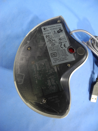 Logitech T-BB18 Trackman Trackball USB Optical Scroll Wheel Tested & Works Great - Picture 6 of 8