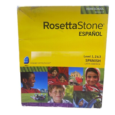 Rosetta Stone Espanol   Level 1-3   Home School V 3   Spanish   No Headphones
