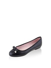 LAS LOLAS Damen Ballerina Leder Made in Spain Halbschuhe, Schwarz 36 EU DEFEKT