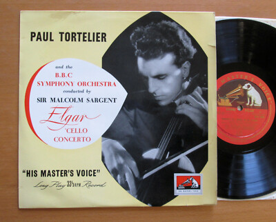 BLP 1043 ED1 Elgar Cello Konzert Paul Tortelier Malcolm Sargent 10'' HMV Vinyl 