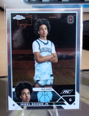 2024 Topps Chrome OTE - Base - Mikel Brown Jr. - Cold Hearts #12