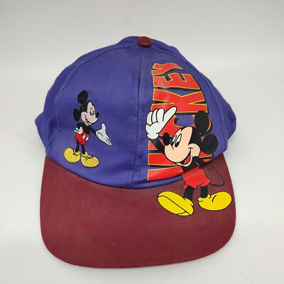 Vintage 1990's Disney Mickey Mouse Unlimited Snapback Hat cap