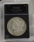 1902 US Morgan $1 VF (Cleaned) Bradford Slab