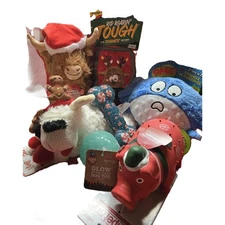 7-Pack Christmas Dog Toy Gift Box – Holiday Squeaky, Plush, Tough Chew, Ball Toy