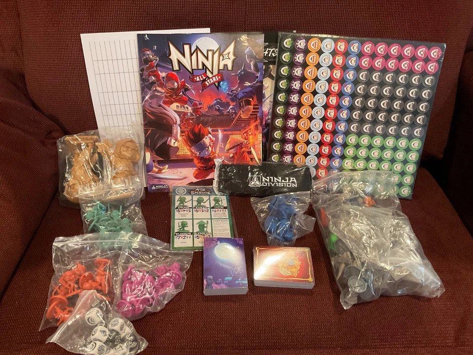 Soda Pop Juego de Mesa Ninja Allstars Kickstarter Tarjetas Selladas Ninja Masters Foto 2 de 4