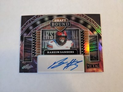 2025 Leaf Metal Draft Bound Autographs Raheim Sanders #DB-RS1 1/1