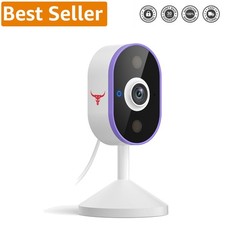 Indoor Surveillance Home Security Camera, 2-Way Audio, Night Vision, Smart AI...