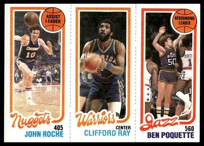 1980-81 Topps #74 / 99 / 235 Roche / Ray / Poquette TL NRMT+