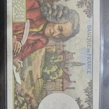 France 10 Franc Banknote 1971 Voltaire Design