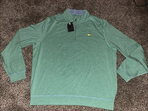 Masters Pullover Tech XXL Light Green Quarter 1/4 Zip Augusta New W Tags