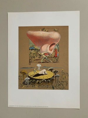 SALVADOR DALI, ''THE NOSE, 1950'' RARE 1993 ART PRINT