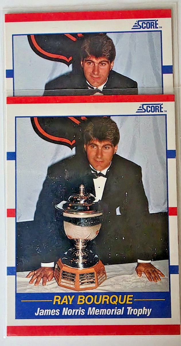 1990-91 Score American #363 Ray Bourque - Boston Bruins x2