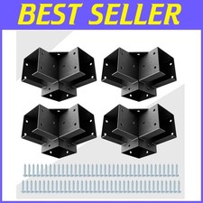 Staffe per pergola angolare per pali 4x4, set di 4