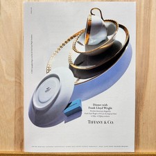 1992 Tiffany & Co Imperial Hotel Dinnerware Vintage Print Ad Frank Wright Advert