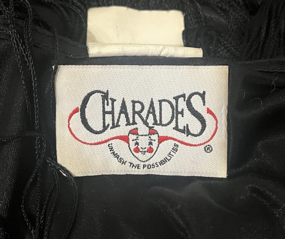 2010 Charades 1920s Black Gold 2pc Flapper Halloween Costume Dress Women’s Small - Image 3 of 4