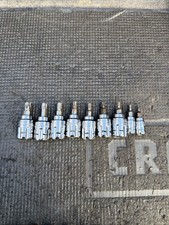 8pc Sears Craftsman Ugly Nos Max Axess Torx Socket Full Set T8-t45 38 14 Dri 8pc Sears Craftsman Ugly Nos Max Axess Torx Socket Full Set T8-t45 38 14 Dri